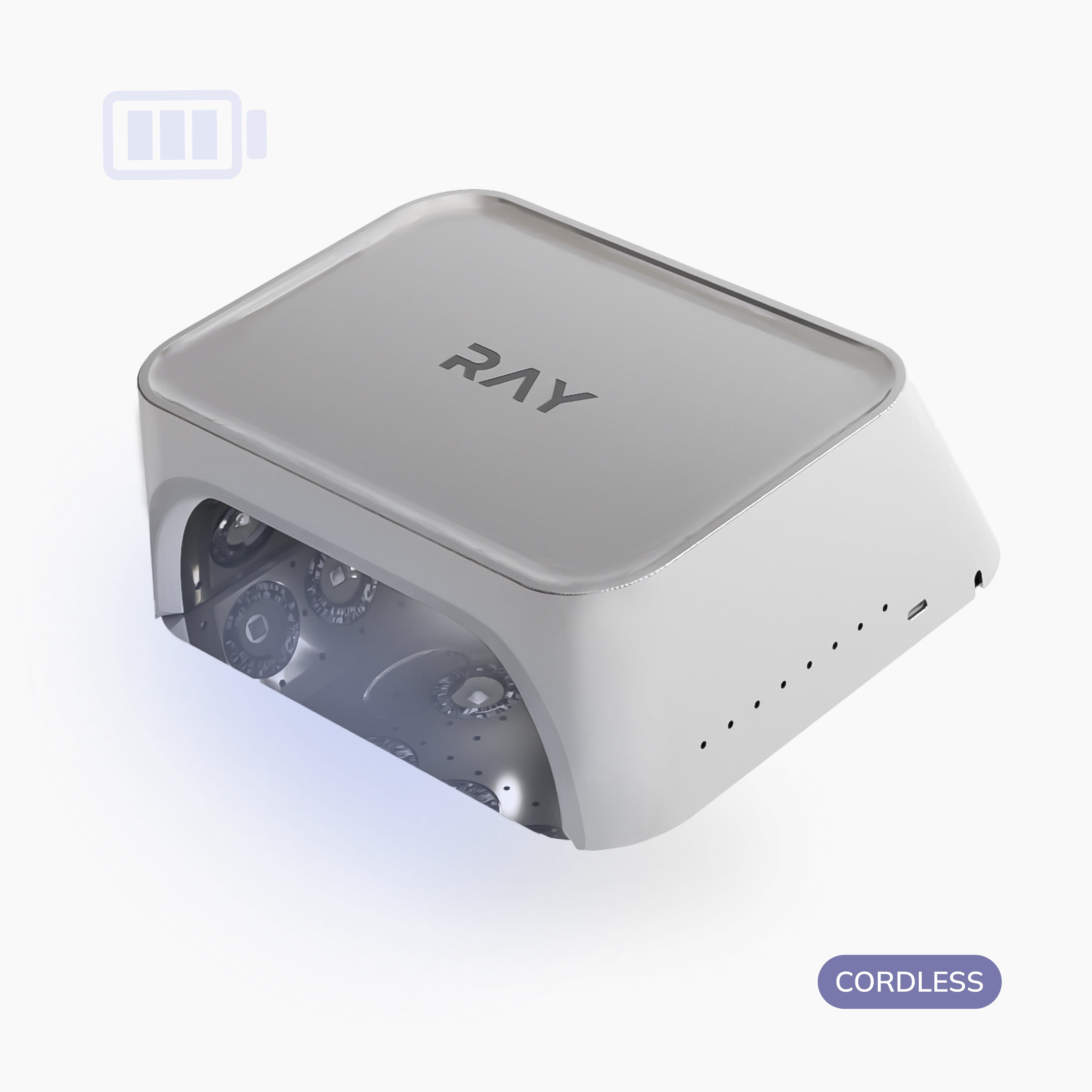 RAY LIGHT UV LED Nail Lamp Gray (w/ battery)